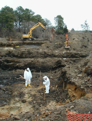 Chicago Safety Institute Military customers at MA Brooks AF Base Base HAZWOPER Oversite Courtesty John Schoolfield UXO Remediationa and contaminated soil.